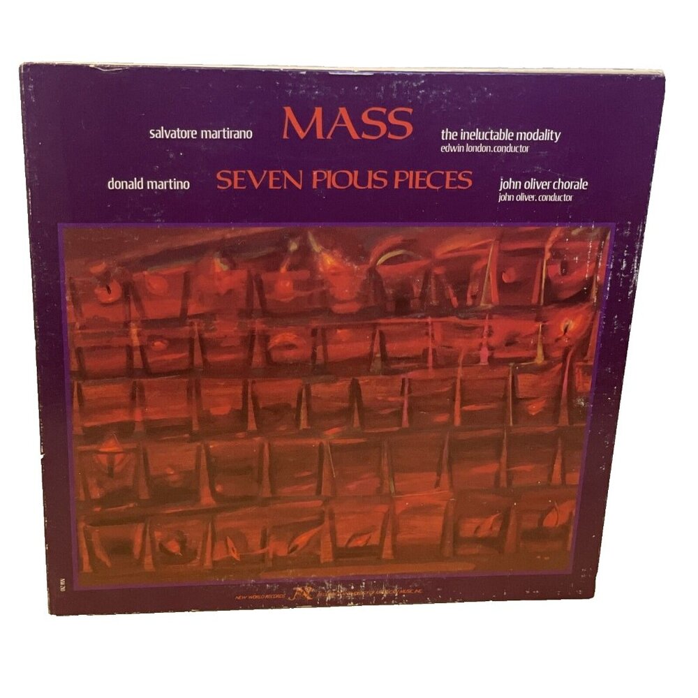 Mass Seven Pious Pieces (Vinyl, 1977) New World NW 210 VG+ LP Record Album